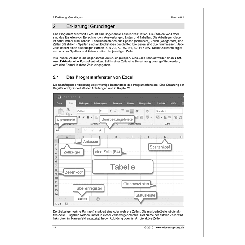 Excel 2016 - Einführungskurs Teil 1 - S0134-P – Bild 2