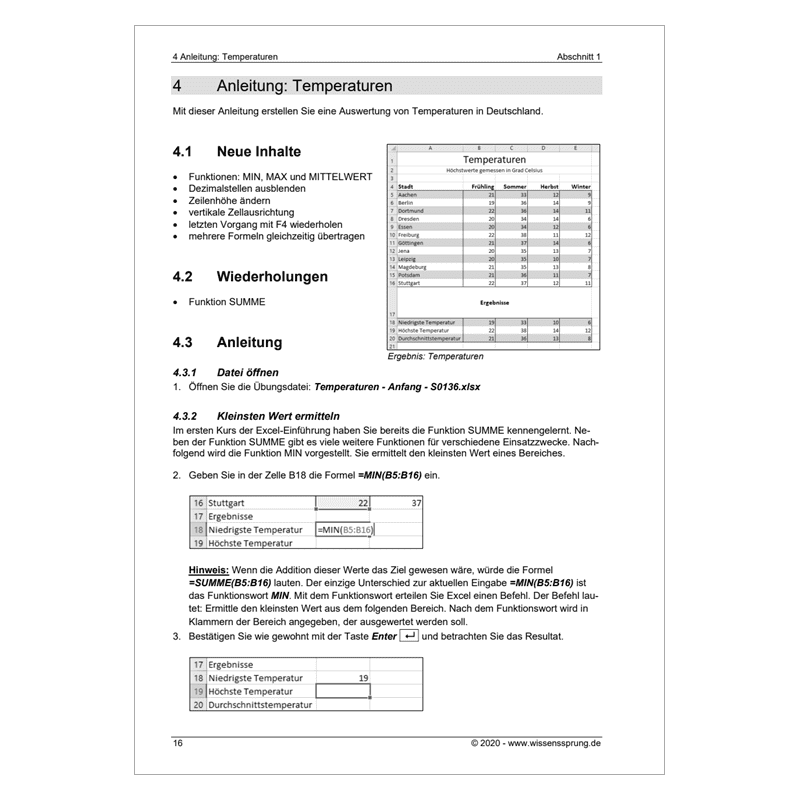 Excel 2016 - Einführungskurs Teil 2 - S0136-P – Bild 4