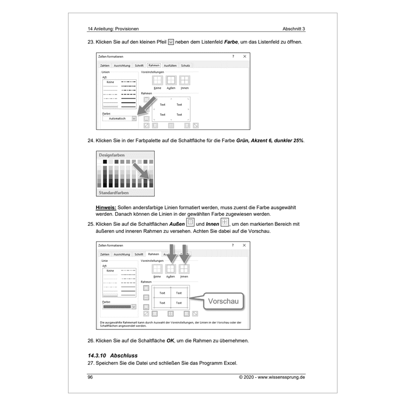 Excel 2016 - Einführungskurs Teil 2 - S0136-P – Bild 6