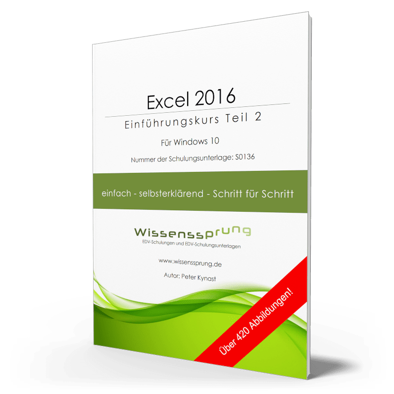 Excel 2016 - Einführungskurs Teil 2 - S0136-P