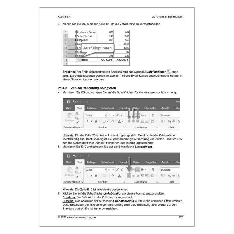 Excel 2019 - Einführungskurs Teil 1 - S0442-P – Bild 7