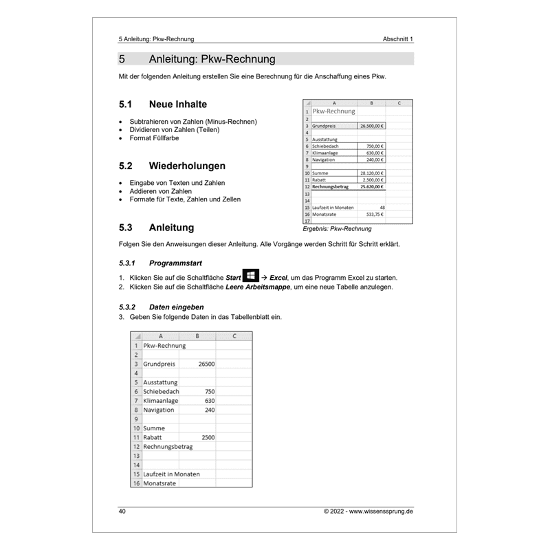 Excel 2019 - Einführungskurs Teil 1 - S0442-P – Bild 5