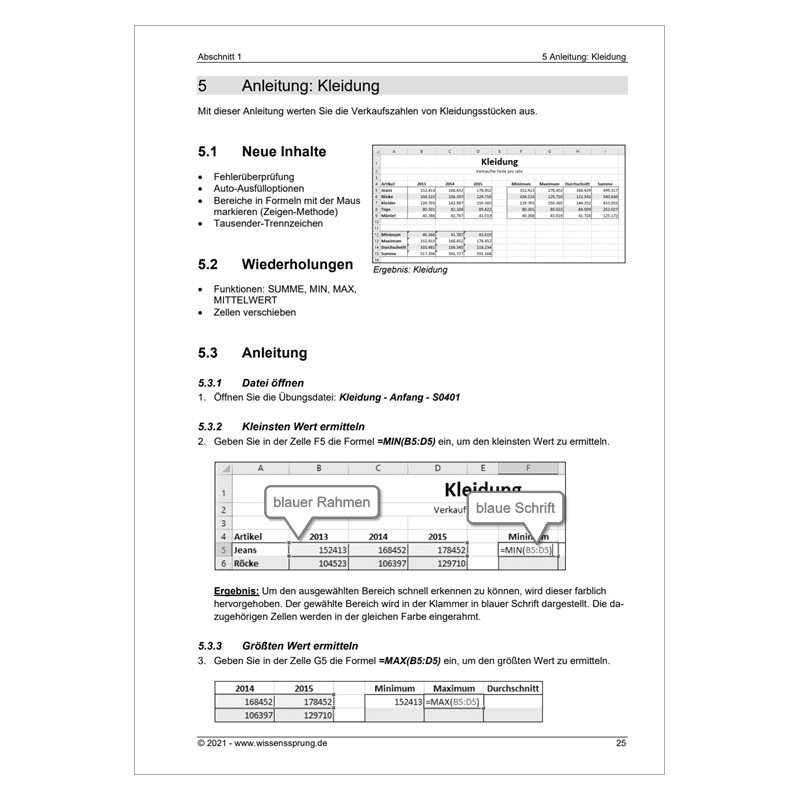 Excel 365 - Einführungskurs Teil 2 - S0401-P – Bild 6