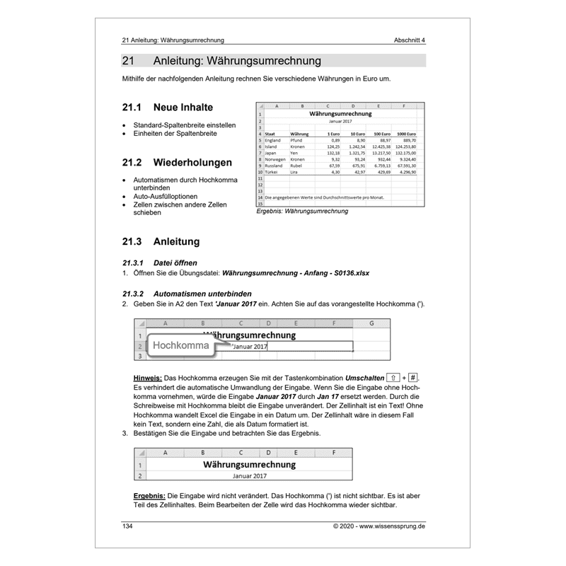 Excel 2016 - Einführungskurs Teil 2 - S0136-P – Bild 7