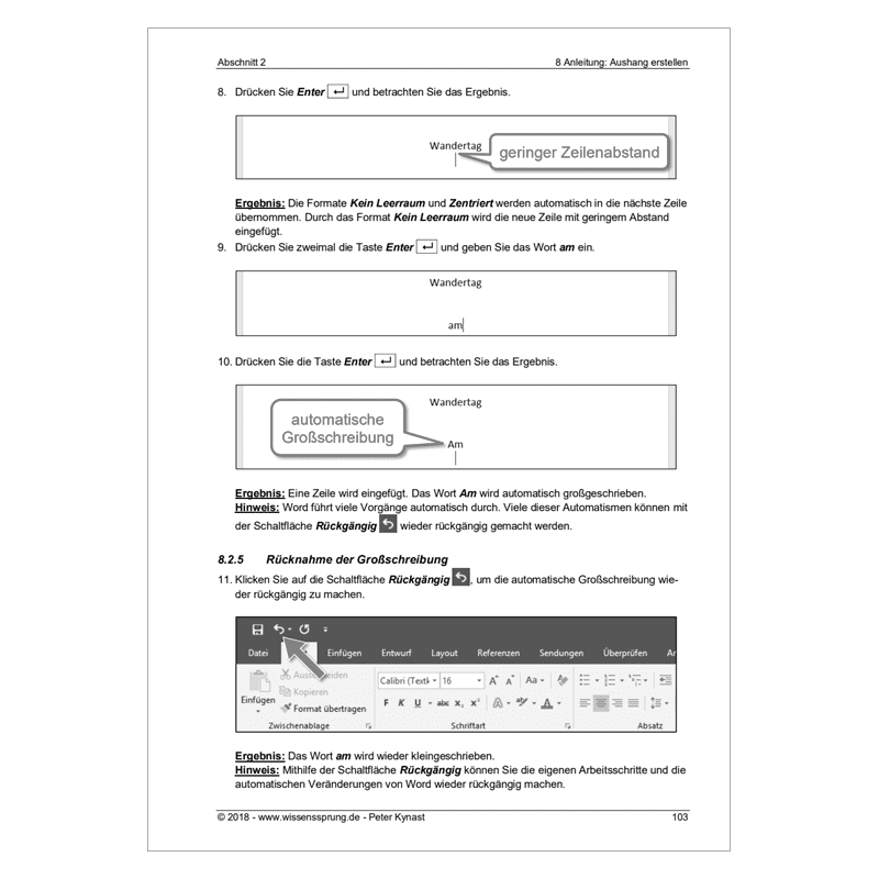 Word 2016 - Einführungskurs Teil 1 - S0181-P – Bild 8
