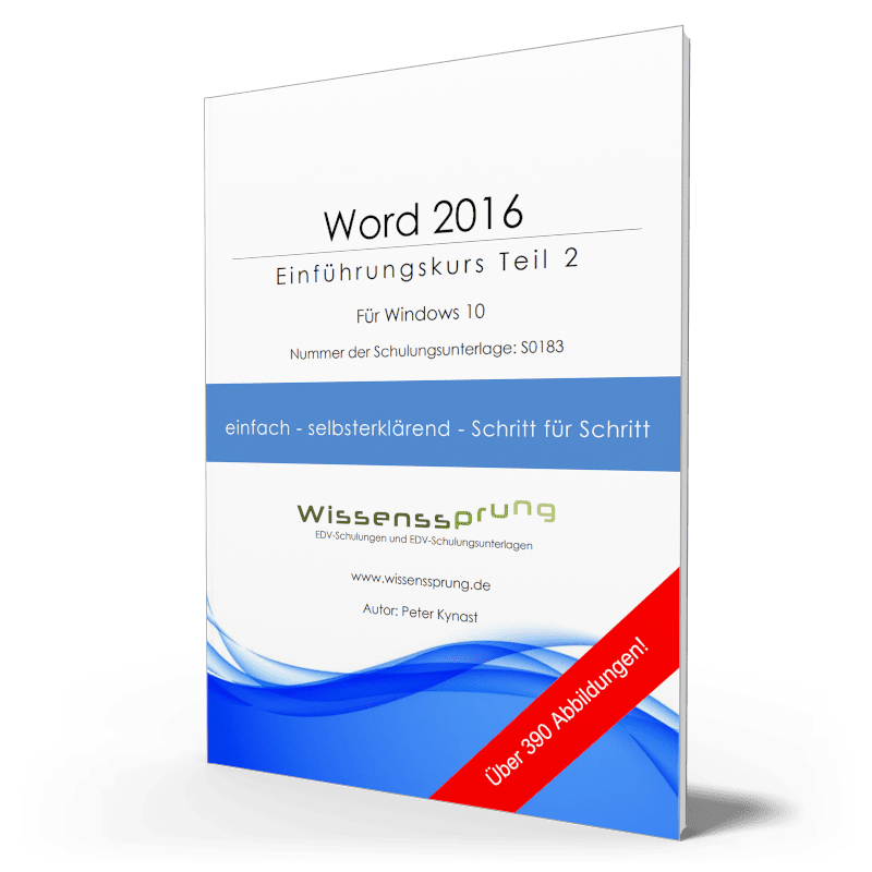 Word 2016 - Einführungskurs Teil 2 - S0183-P