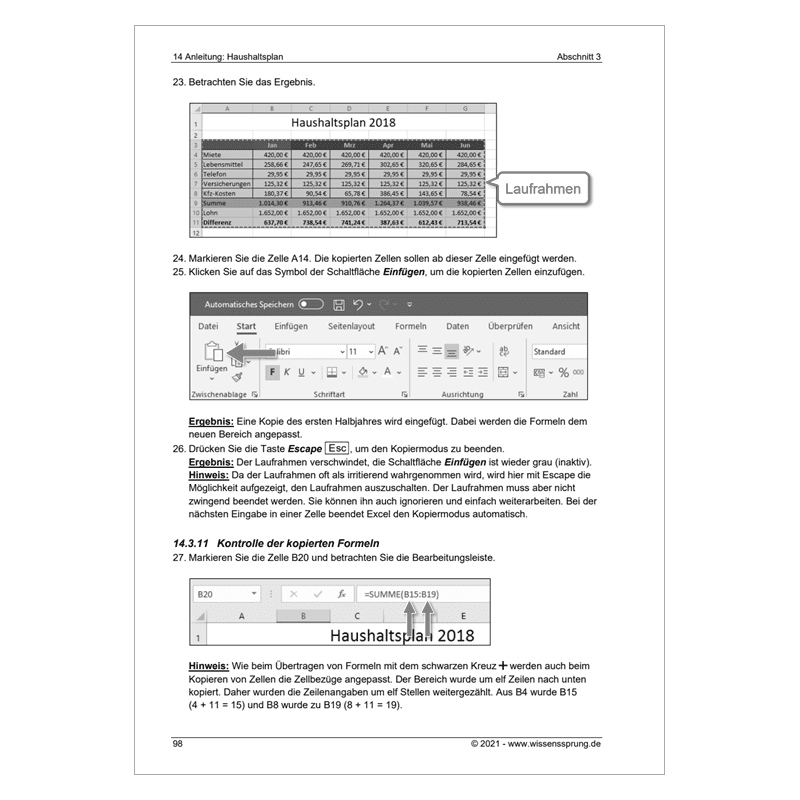 Excel 365 - Einführungskurs Teil 1 - S0249-P – Bild 8