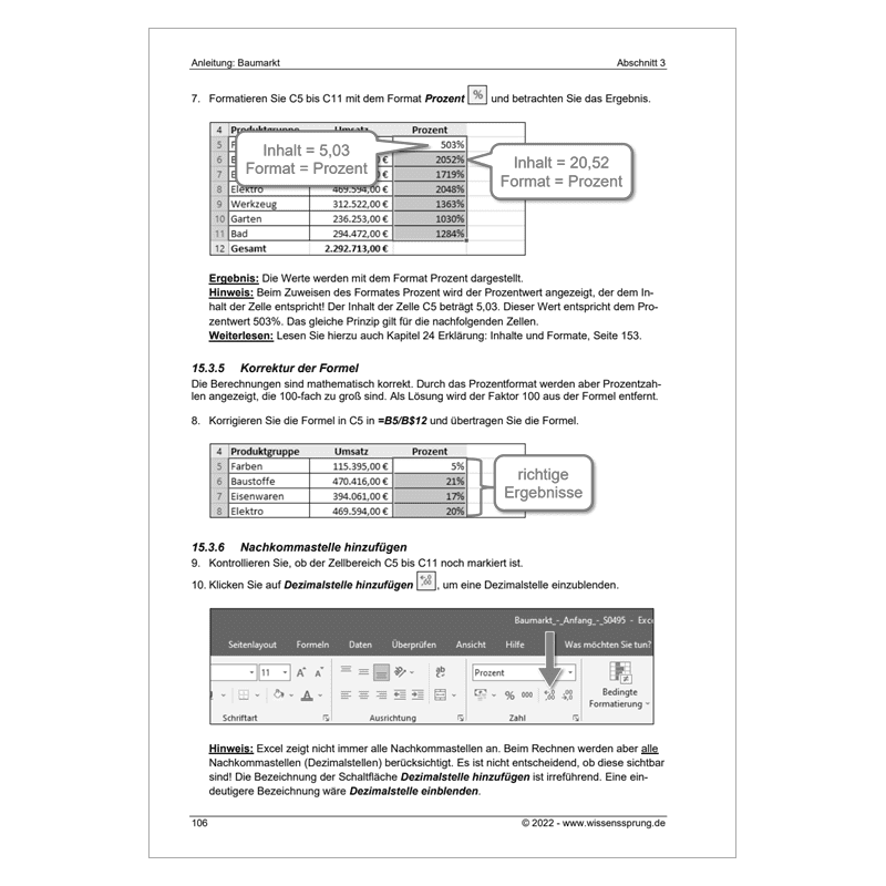Excel 2019 - Einführungskurs Teil 2 - S0495-P – Bild 8
