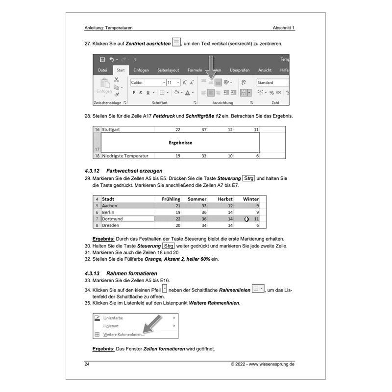 Excel 2019 - Einführungskurs Teil 2 - S0495-P – Bild 5